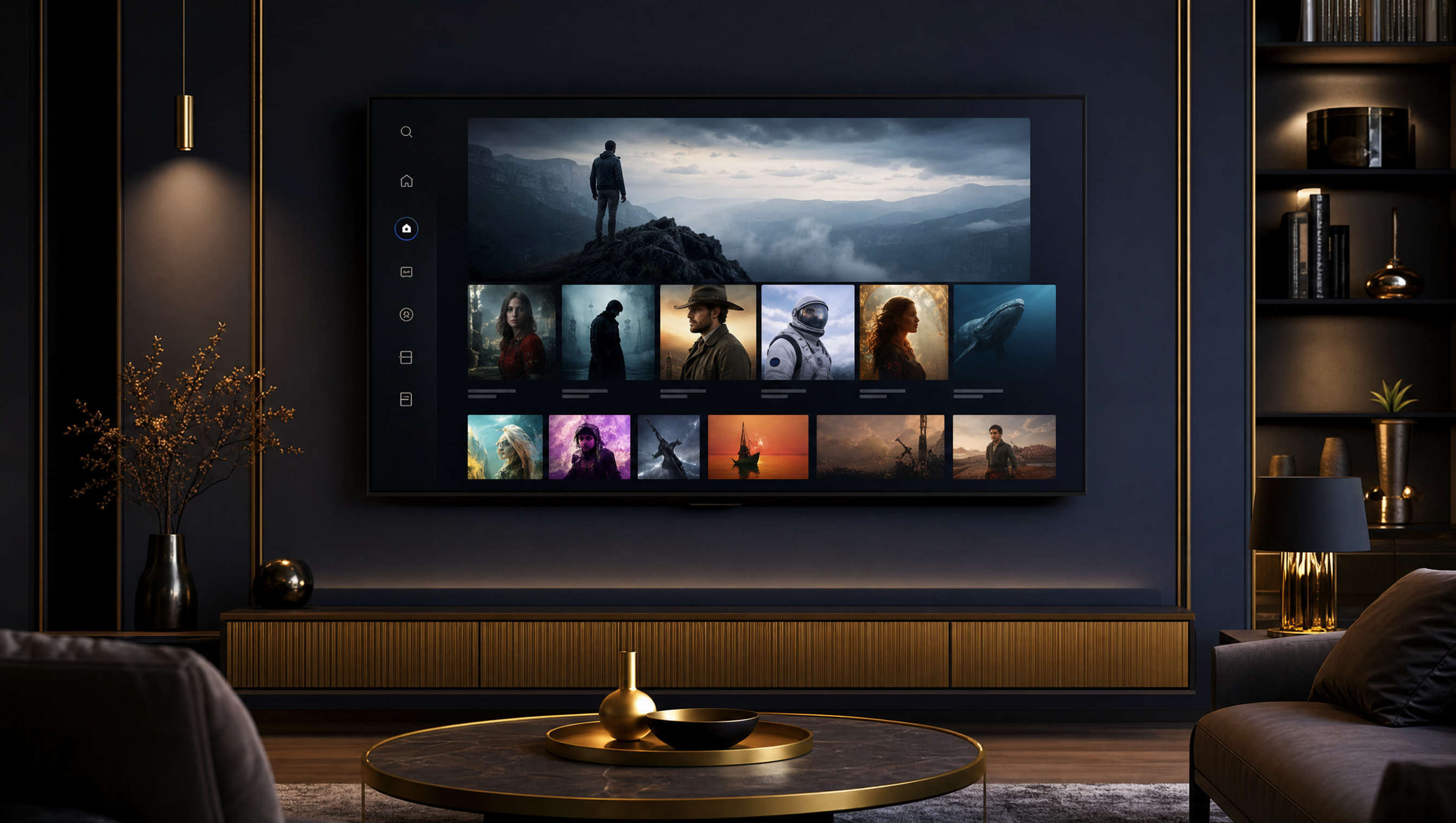IBO Player funcionando con Strong 8K en Smart TV Samsung 4K
